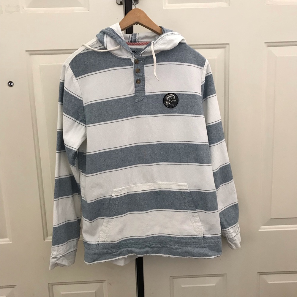 O’Neil men’s long sleeve striped hoodie